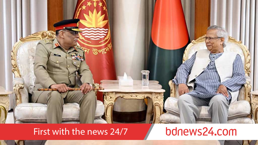 Chief Advisor Yunus meets Pakistan's Gen Mirza