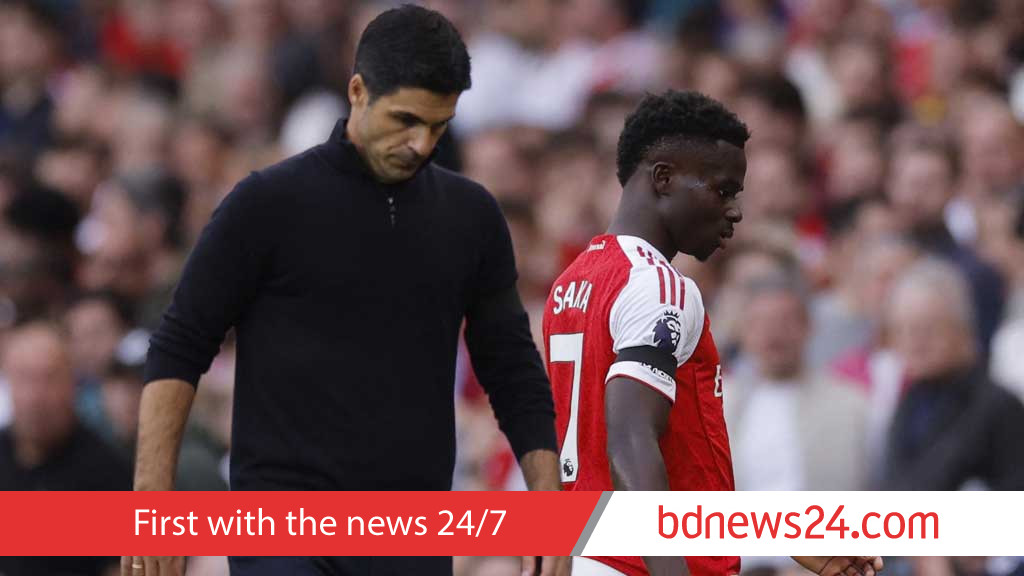 Arsenal's Saka to miss Forest clash but Saliba in line for return, says Arteta