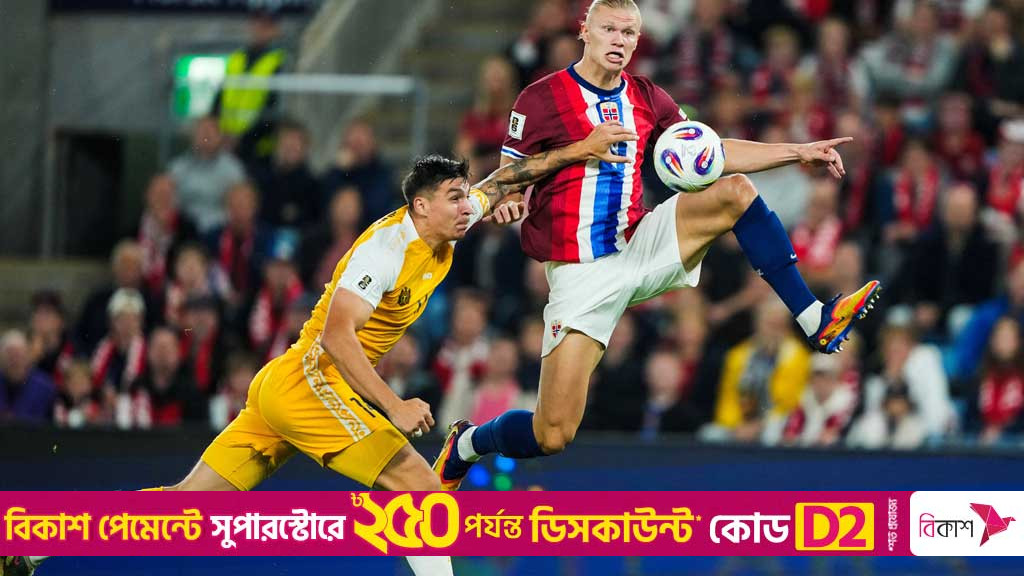 Haaland hits five as Norway thrash Moldova 11-1 in World Cup qualifier