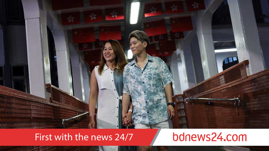 Hong Kong newlyweds lament veto on same-sex rights bill as blow to city