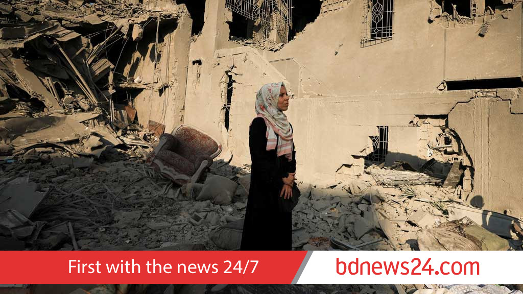 Gazans flee Israeli bombardment as Rubio meets Netanyahu in Jerusalem