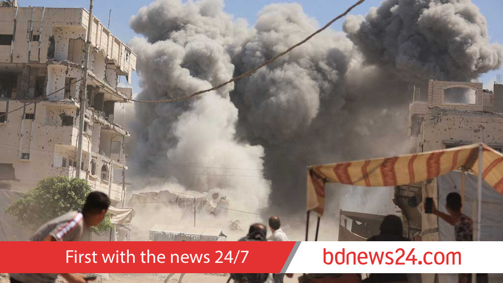 Israel intensifies Gaza City bombing as Rubio arrives