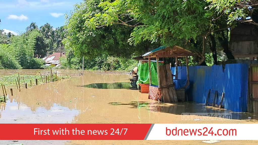Over 500 families stranded as onrush of upstream water floods Khagrachhari