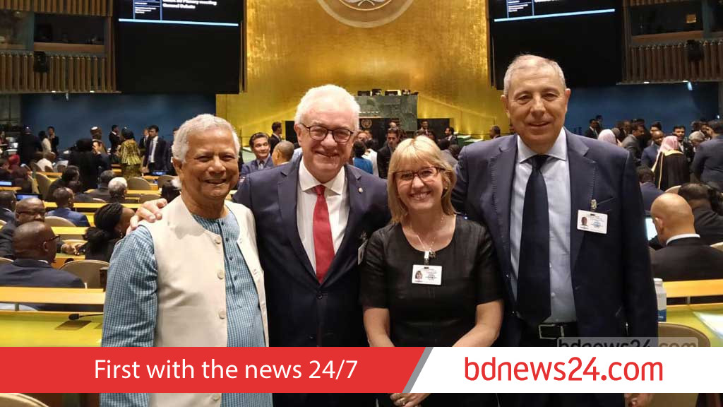 Yunus attends UNGA opening session in New York
