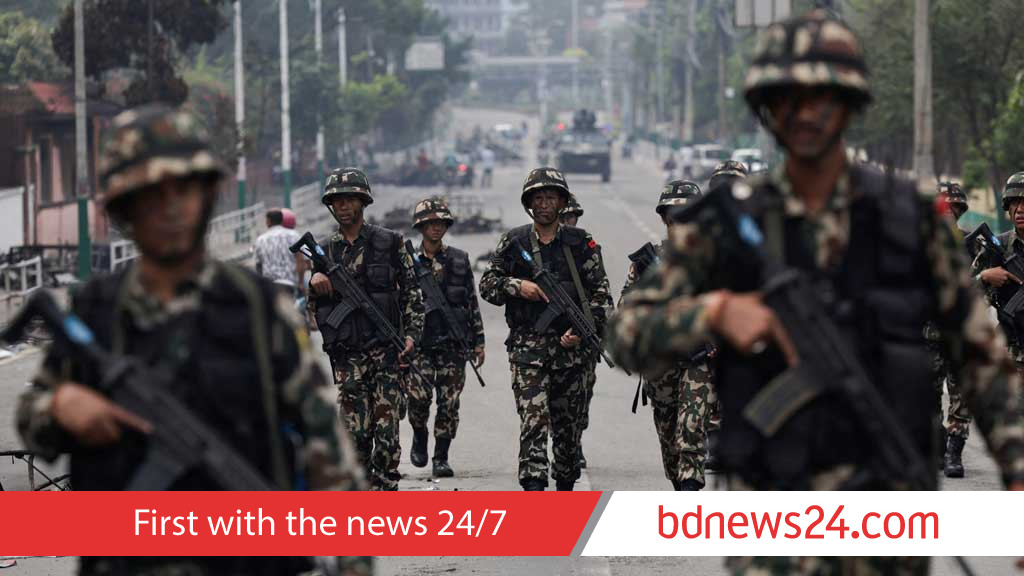 Soldiers patrol Nepal's capital after two days of deadly protests