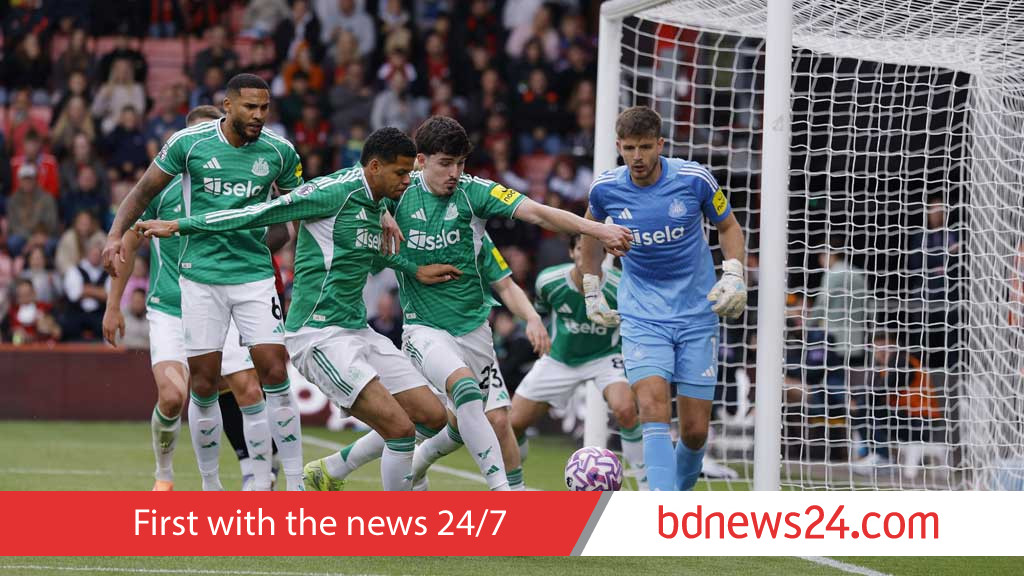 Newcastle held to third straight away draw at Bournemouth