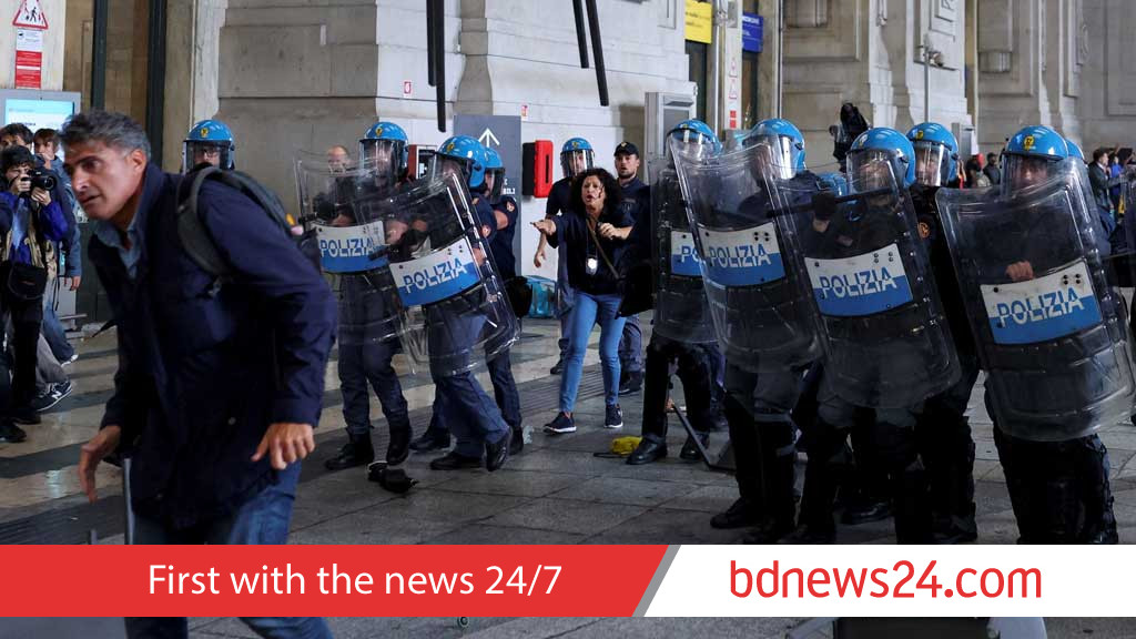 Gaza protests in Italy block ports, clashes erupt in Milan