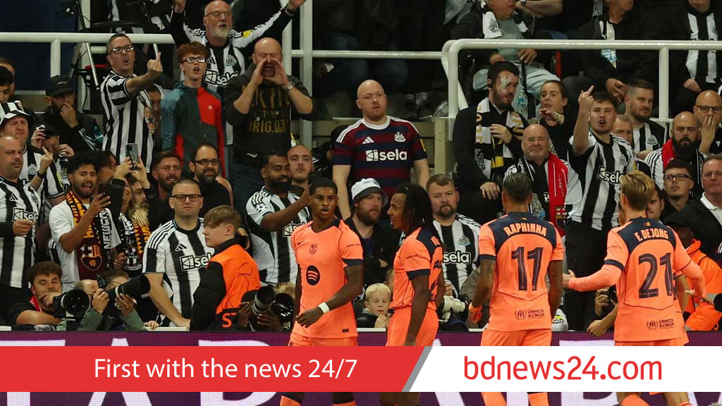 Rashford shines with two goals in Barcelona's 2-1 win at Newcastle