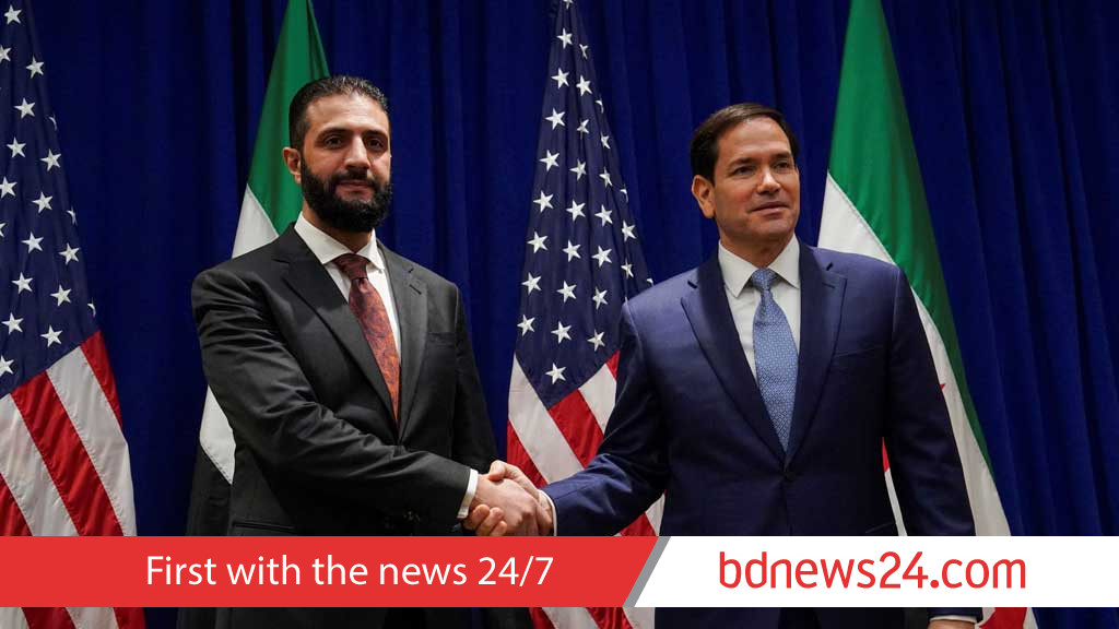 Syria's Sharaa, in New York, renews call for US to formally drop sanctions