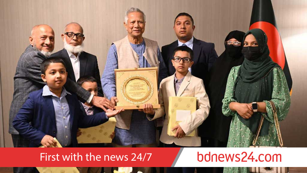 Yunus offers condolences to family of slain Bangladeshi NYPD policeman on US trip