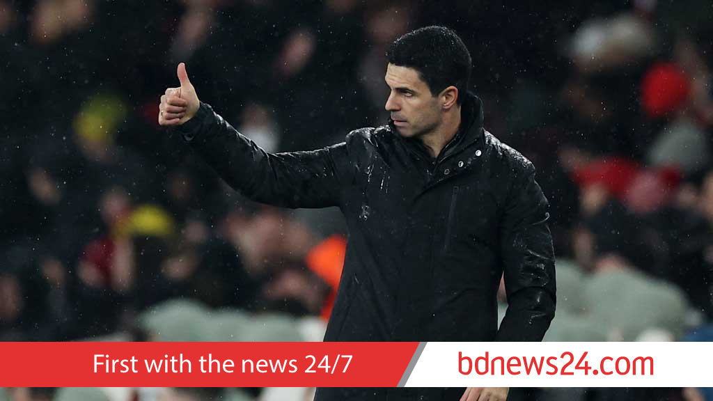 Arteta upbeat on Arsenal's title push