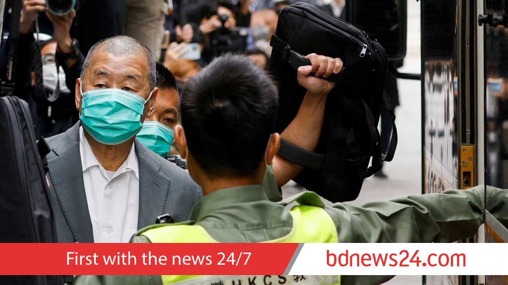 Hong Kong leader backs Lai’s jail sentence