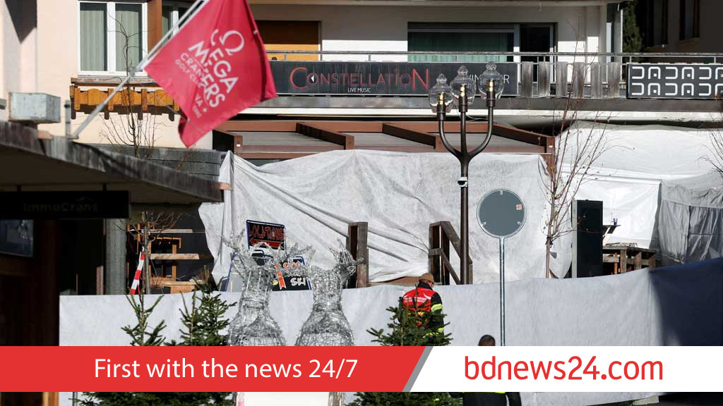 Disbelief as fire exploded inside Swiss bar