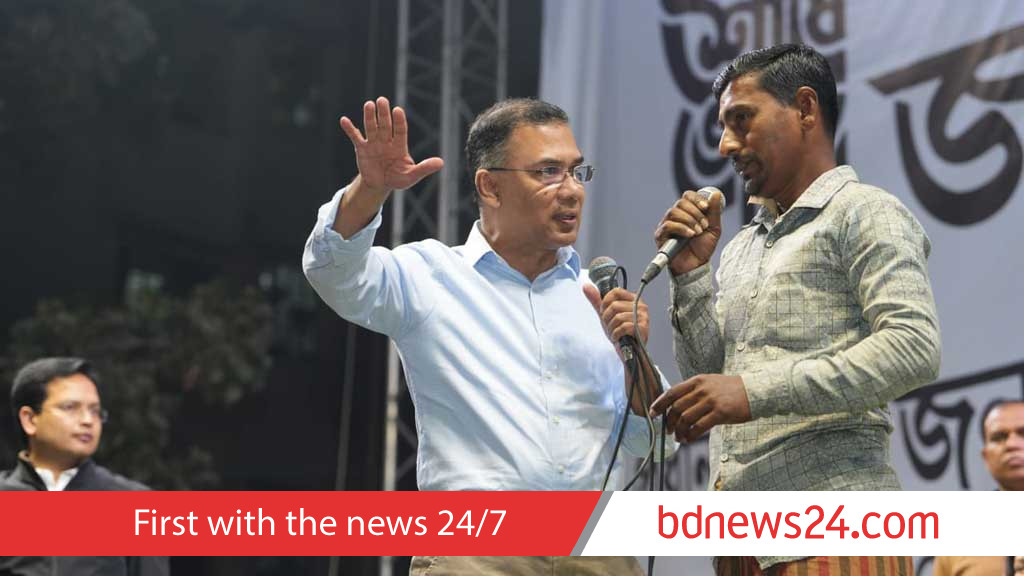 Tarique hears voters’ pleas at first Dhaka rally