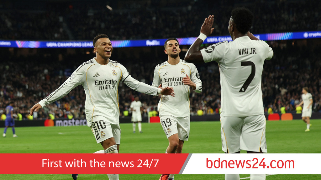 Mbappe, Vinicius shine as Real thrash Monaco